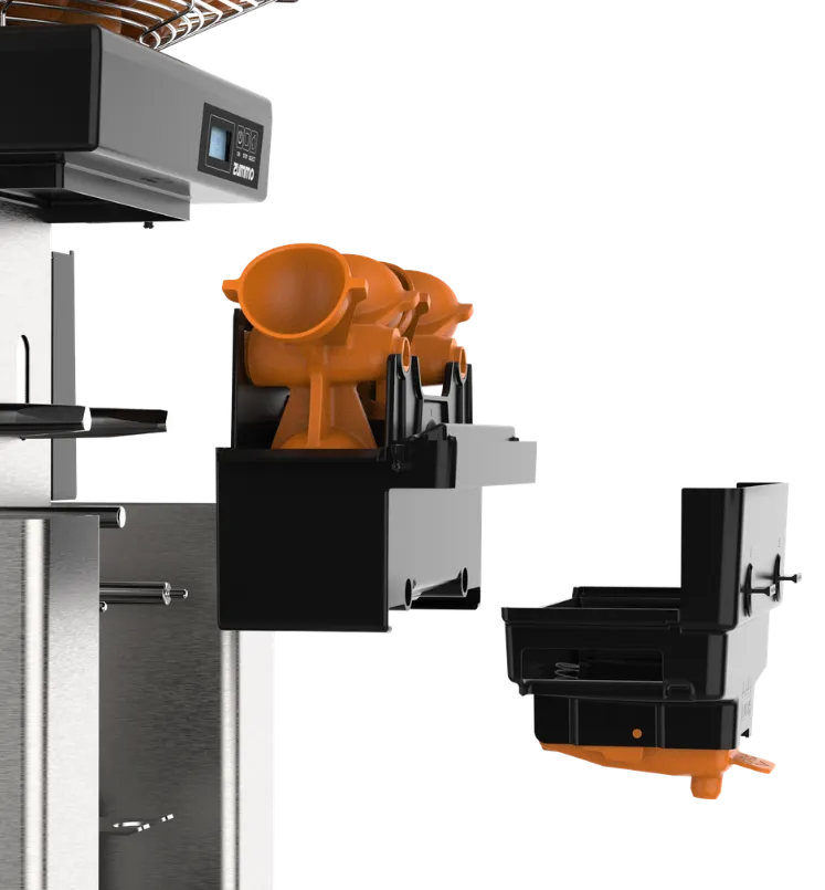 Sistema propio de exprimido para sacarle el máximo rendimiento a la maquina exprimidora