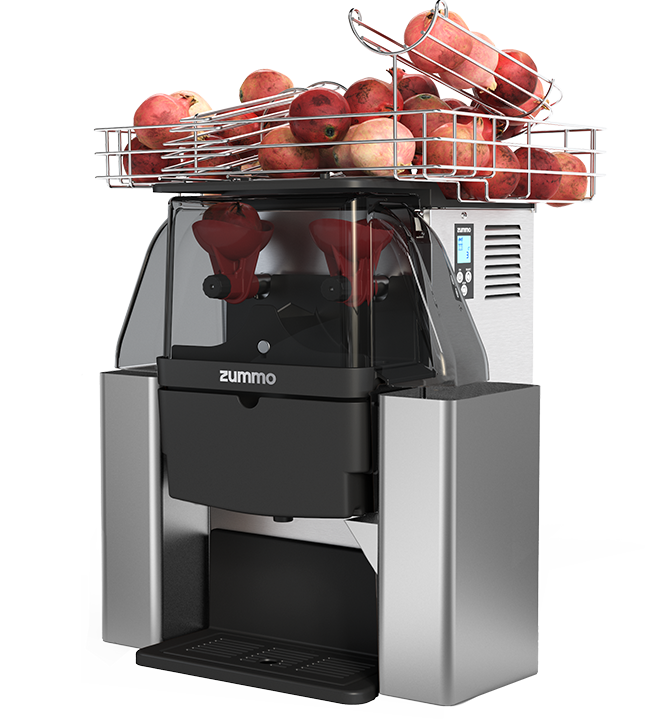 Video of the detail of Z06 Inox Professional juicers suitable for hosteleria, oficinas, colectivos