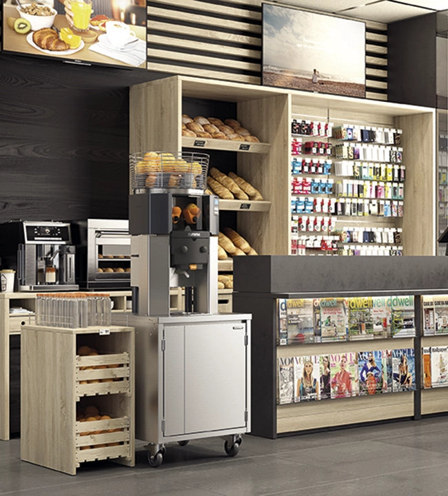 Video del detalle de Z14 Cabinet Exprimidores adecuado para hosteleria, retail, oficinas, colectivos