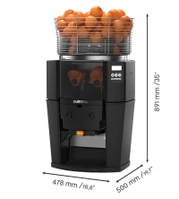 Photo of the detail of Z14 Professional juicers in color  suitable for hosteleria